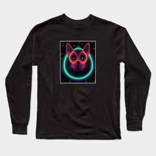 disco cat Long Sleeve T-Shirt